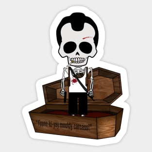 "Bone Idols" Casket No.3 - Died Hard Sticker